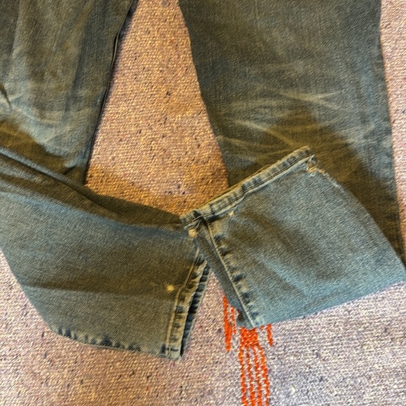 🍍AG-ED DENIM MARI CROP HIGH-Rise Slim Straight 🍍Sz 31🍍26” inseam🍍6” rise🍍 - Picture 9 of 9